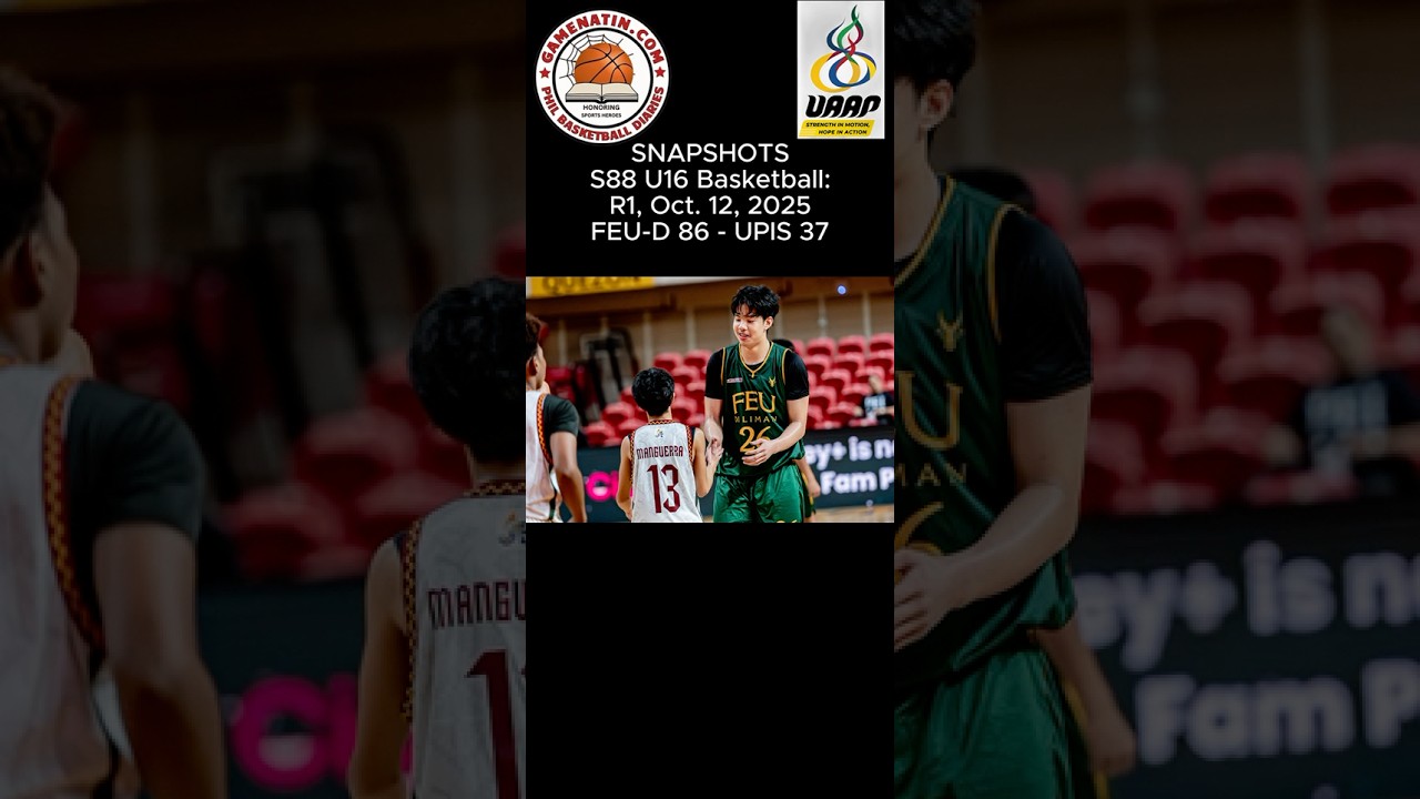 Snapshots: U16 Basketball - FEU 86 - UP 37