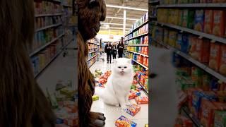POV: Bigfoot Becomes a Cat Sitter in America part 2 #bigfoot #giantcat #funny