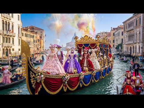 Venice, Italy Carnival 2026 Opening Parade: Grand Canal Water Spectacle & Venetian Masks