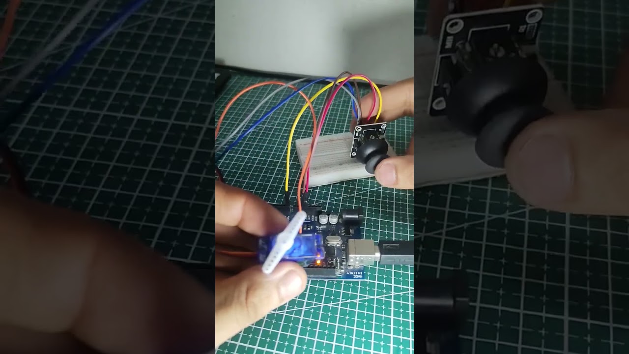 #servo #arduino #electronics #joystick  #controlling the servo with joystick
