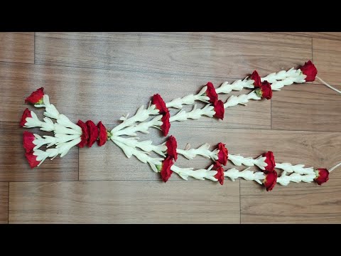 How to make lilly flower garland 💮🌸\Making lily Garland  /சம்பங்கி பூ ஊசியில் கோர்க்கலாம்