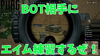 【PUBG LITE】BOT相手にAIM練習するぜ～♪【撮って出し】