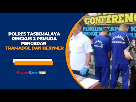 Polres Tasikmalaya Ringkus 2 Pemuda Pengedar Tramadol dan Hexymer