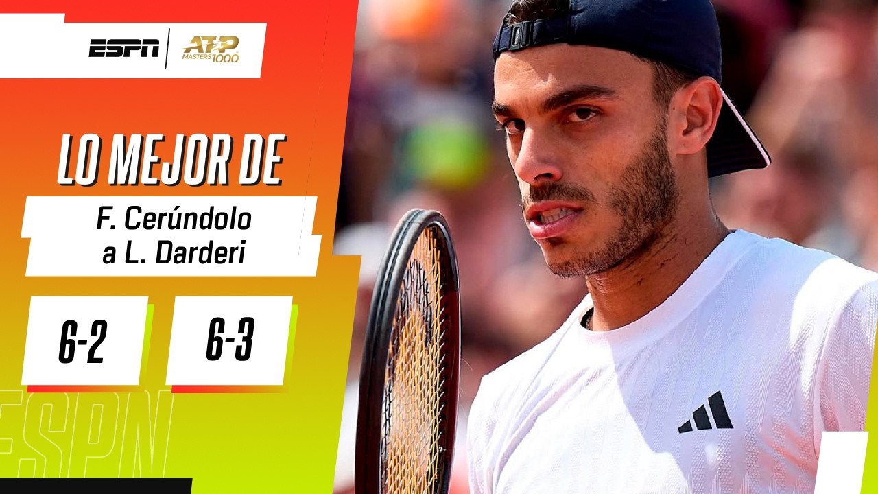 FRAN CERÚNDOLO APLASTÓ A LUCIANO DARDERI Y SE METIÓ EN LOS MEJORES 16 DEL M1000 DE MADRID | RESUMEN