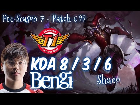 SKT T1 Bengi SHACO vs REK'SAI Jungle - Patch 6.22 KR