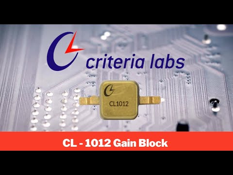 Criteria Labs CL-1012 Gain Block Product Video