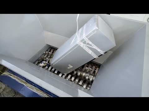 2-shaft industrial shredder 150 HP electric drive with automatic transmission | SatrindTech Srl