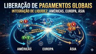 Zonas de Liquidez se Expandindo p/ América do Norte, Central, Sul, Europa e Ásia Roteando Pagamentos
