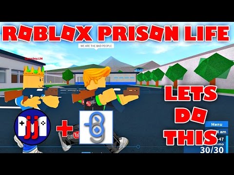 Lets Break Out of Prison | Roblox Prisoner Life with GamerBoy JJM