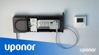 Uponor Smatrix digital thermostat registration process for T-146, T-148, T-166 and T-167