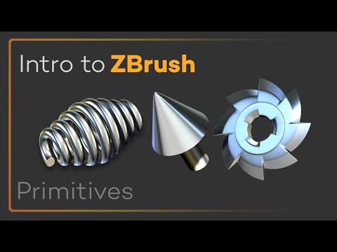 Intro to ZBrush 003 - Primitives! Spheres, Arrows, Boxes, Initialize Settings, and Profile Curves!!