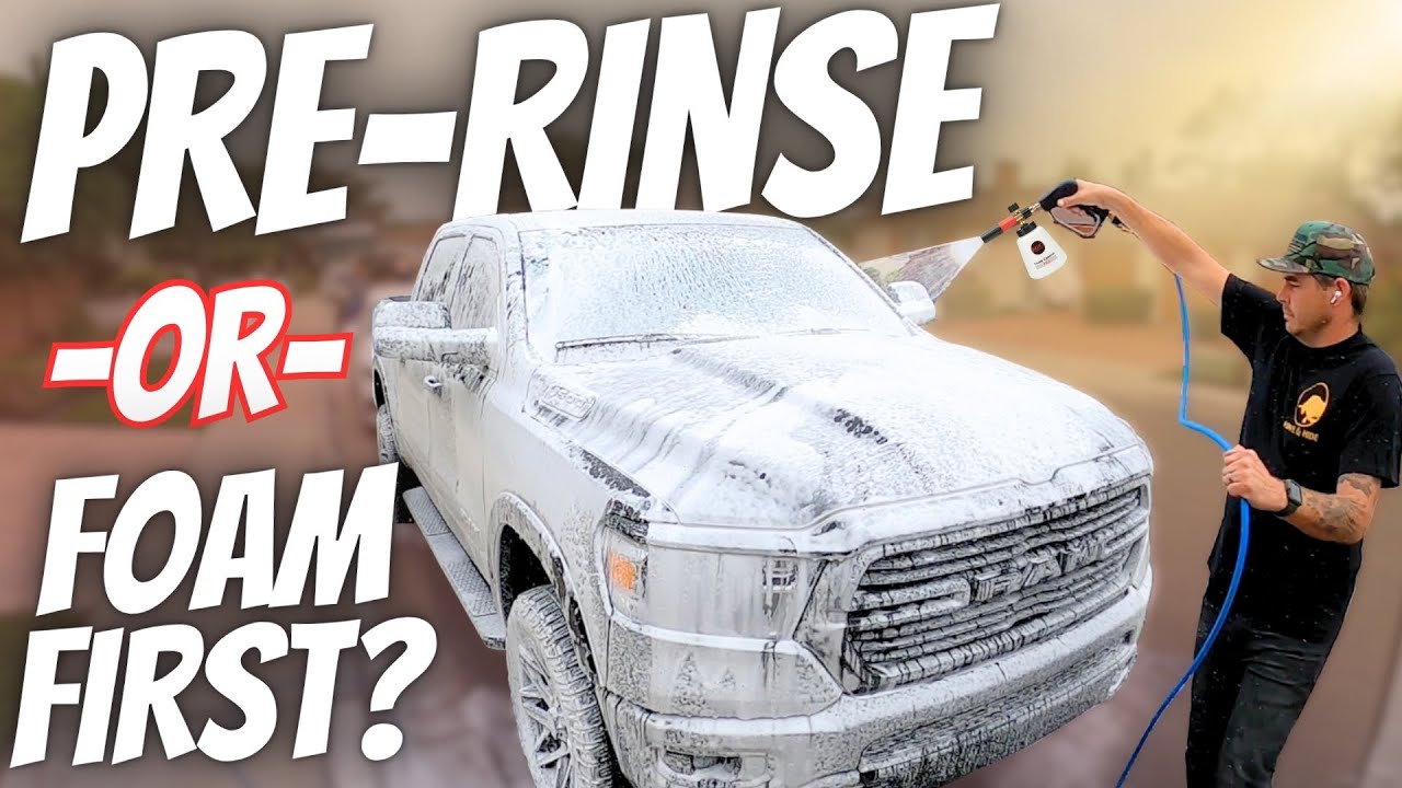 Foam Cannon Car Wash: SHOULD YOU RINSE YOUR CAR BEFORE FOAMING?