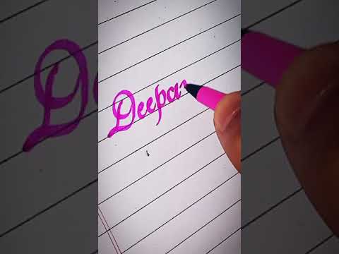 writing a name "Deepanshi" #shorts