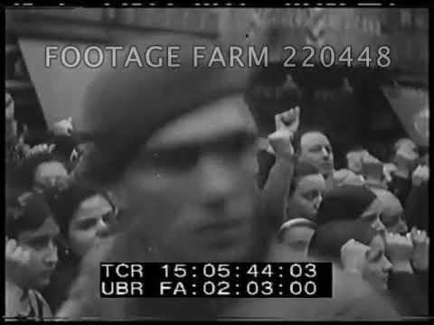Spanish Civil War, Jose Buenaventura Durruti Funeral, 1936 | 220448-04 | Footage Farm Ltd