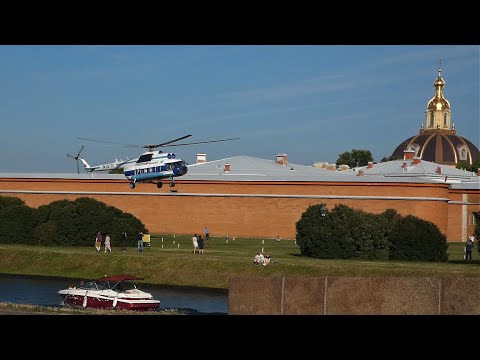 Красота! Прогулка на вертолете над Санкт-Петербургом! Петропавловская крепость - полет над Невой!