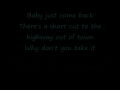 george strait,RUN with lyrics