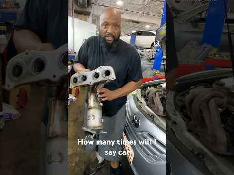 Catalytic converter replacement.Always use a genuine manufactures converter#car#philly#philadelphia
