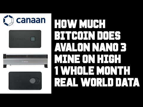 Bitcoin Mining Profitability Revealed: Avalon Nano 3 High Setting Real-World Data for a Full Month!