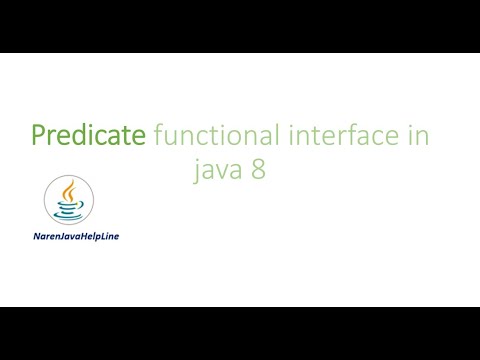 Predicate functional Interface in Java 8 By Naren