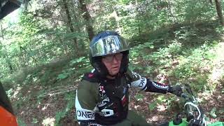Chase's First Trail Obstacle
