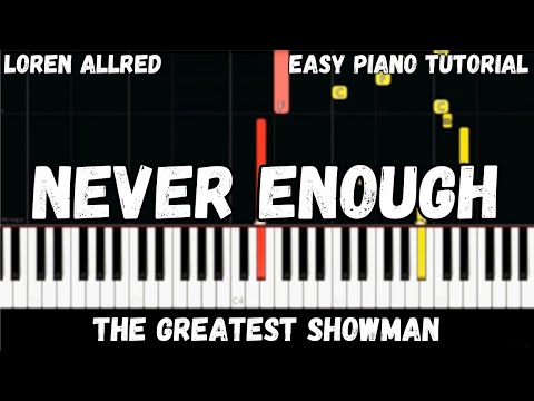 The Greatest Showman - Never Enough (Easy Piano Tutorial)