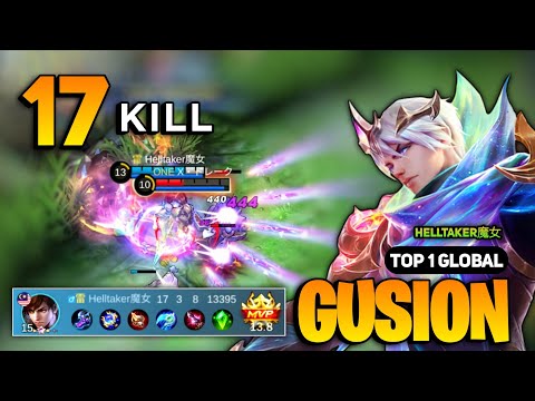 Gusion Best Build 2023 [ Gusion Top 1 Global Gameplay ] By Helltaker - Mobile Legends