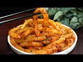 THICK Potato Noodles! Chewy Seasoned Garlic Potato Recipe