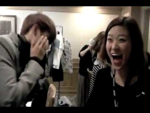 111218 Ryeowook Twitter (Ryeowook gets slapped in the face)