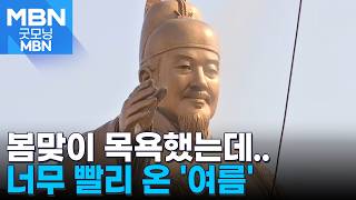 세종대왕 동상 봄맞이 목욕했지만…벌써 29도 '초여름' [굿모닝 MBN]