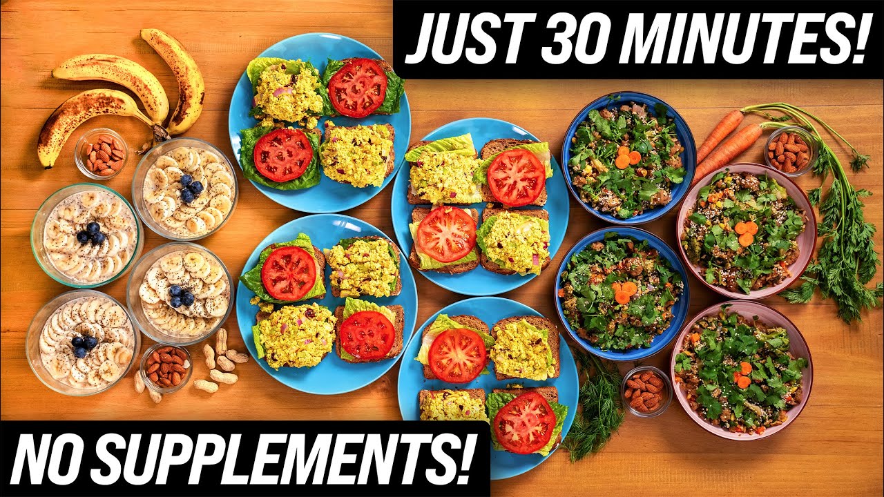 FAST 30-Minute High-Protein Vegan Meal Prep!