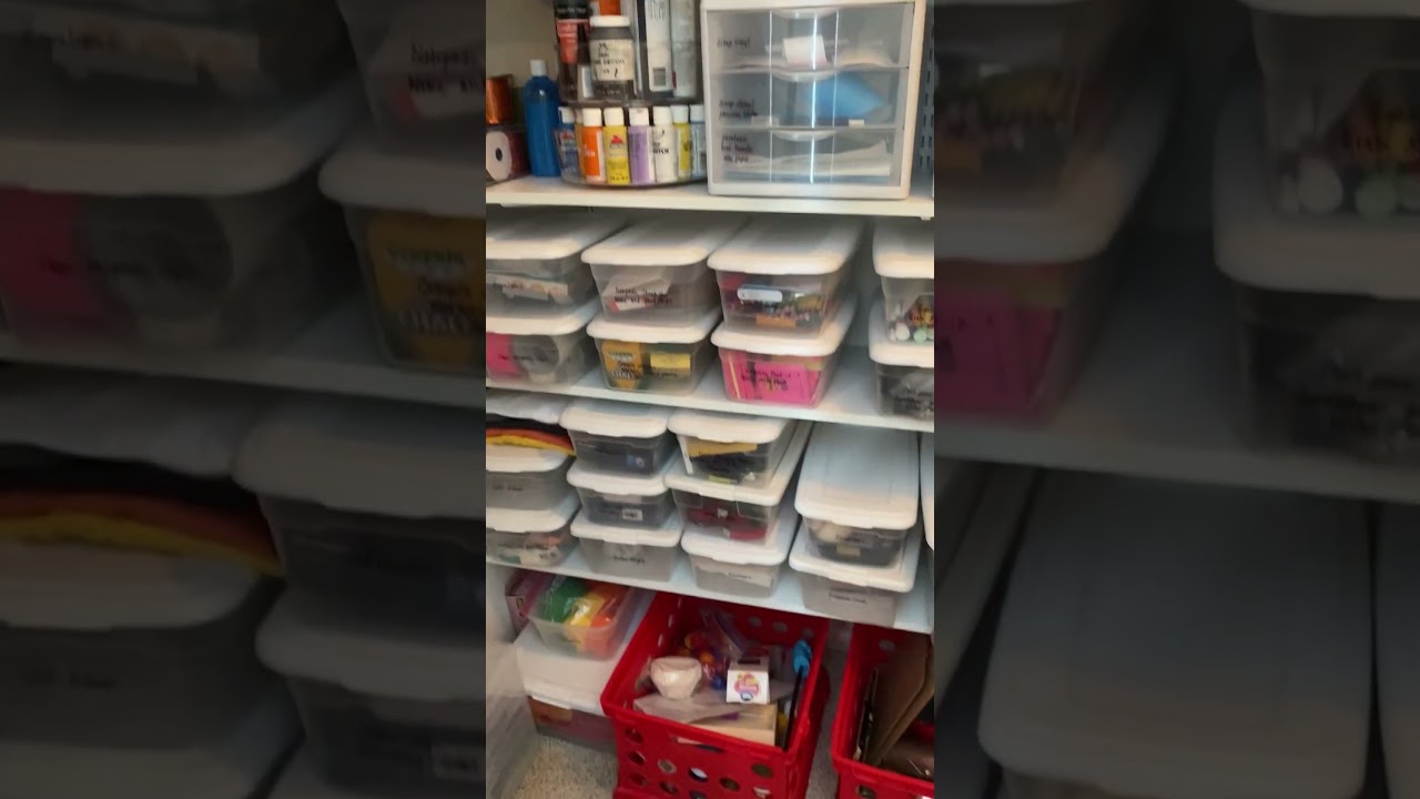 A Peek Inside My Craft Closet | Organization Solutions for Must-Have Activity and Art Supplies