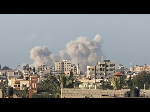 Smoke rises following strike on Nuseirat camp in central Gaza | AFP
