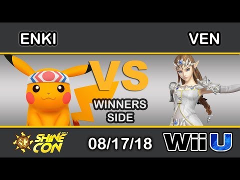 Shine Con 2018 - Enki (Pikachu) vs Sugoi | Ven (Zelda) Winners Side - Smash 4