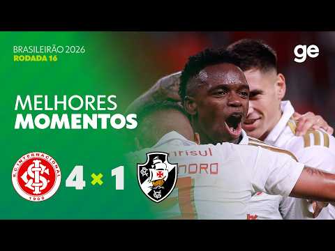 Gols e lances de Internacional x Vasco da Gama
