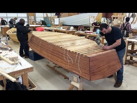 Amazing Modern Technology Construction Biggest Wooden Boat Building, Heavy Skill Boat Built Project