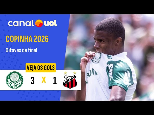 Palmeiras vence o Ituano e está nas quartas de final da Copinha