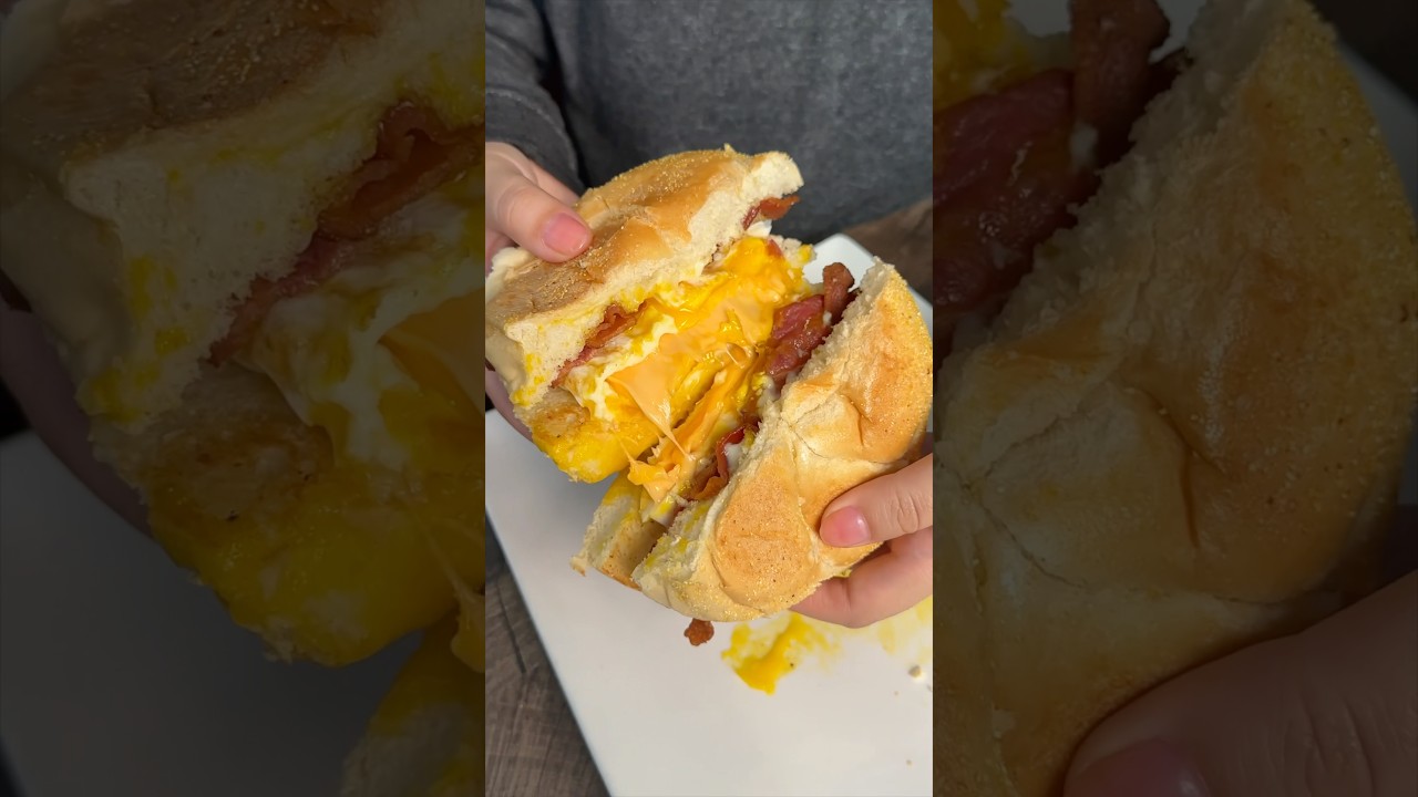 The BACON EGG & CHEESE from El Castillo De Jagua in the Lower East Side! 🥓🍳🧀🥖🤤 #DEVOURPOWER