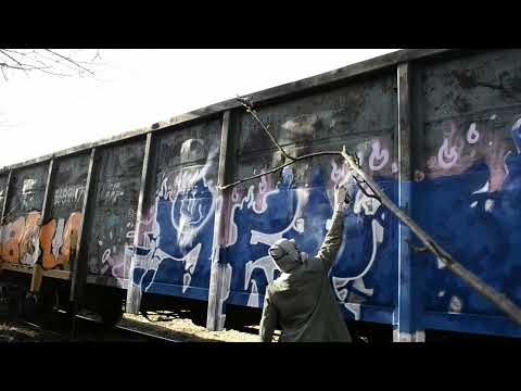 Spring cut on the Fr8. Freight train graffiti video. 2025