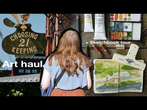 Sketchbook Tour + Art Haul from My 2-Day London Trip