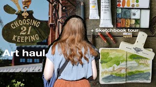 Sketchbook Tour + Art Haul from My 2-Day London Trip