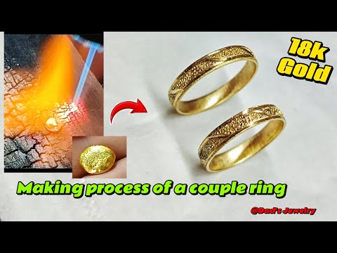 Making a 18k gold couple ring