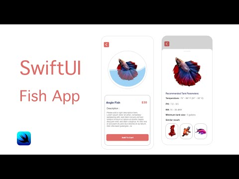 SwiftUI - Speed code - Fish App UI Using SwiftUI - SwiftUI Tutorials