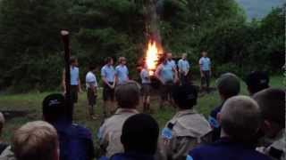 "If I Were Not a Boy Scout" Skit/Song at Camp Ross, Goshen Scout Reservation Campfire (Raw video)