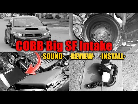 Cobb Big SF Intake System Installation, Sound, Review in 2017 WRX CVT