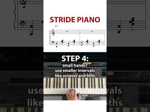 Basic Stride Piano Exercise