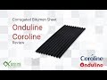 Coroline Corrugated Bitumen Roof Sheet - Black (2000 x 950mm)
