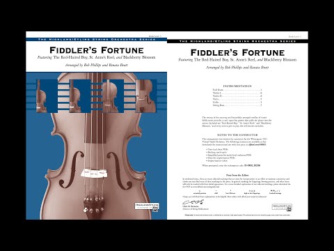 Fiddler's Fortune, arr. Bob Phillips and Renata Bratt – Score & Sound