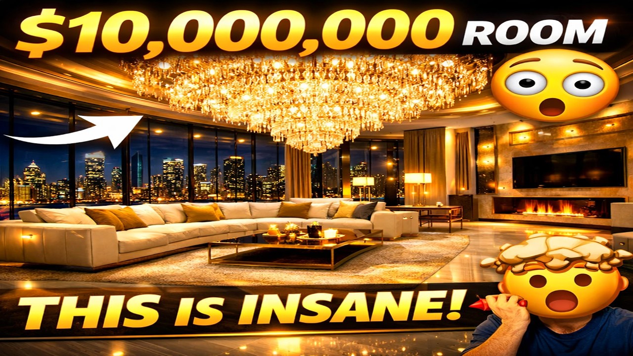 You Won’t Believe This Living Room 🤯 | $10M Luxury Mansion Tour