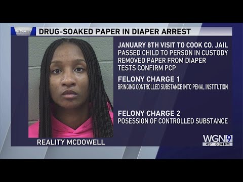 Woman accused of using baby's diaper to sneak drug-soaked paper into Cook County jail