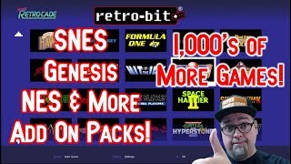 Nintendo & Sega Add On Pack - Retro-Bit Super Retro-Cade - 1000's Of More Games!